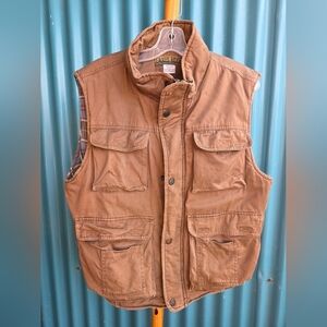 Men's Eagles Ridge  Brown Puffer Vest Size M